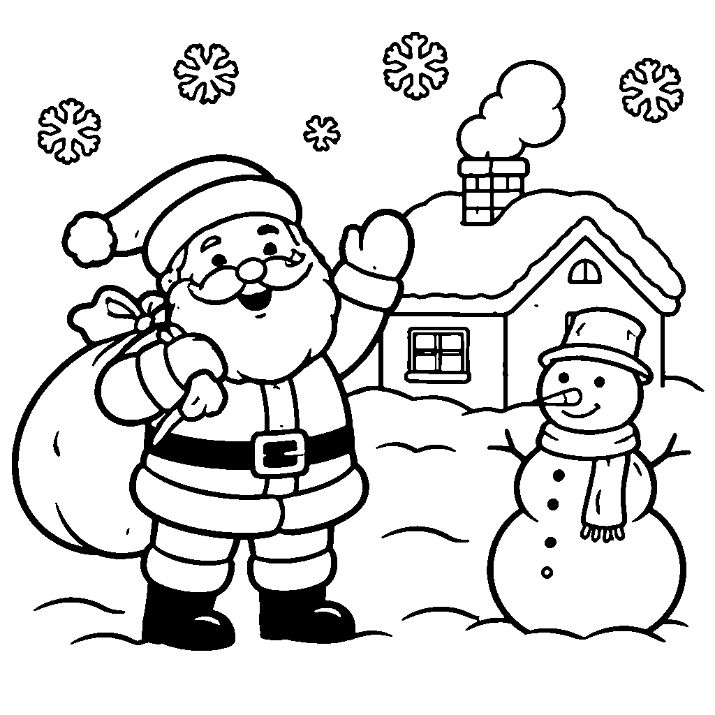 Santa Claus s pytlem dárků