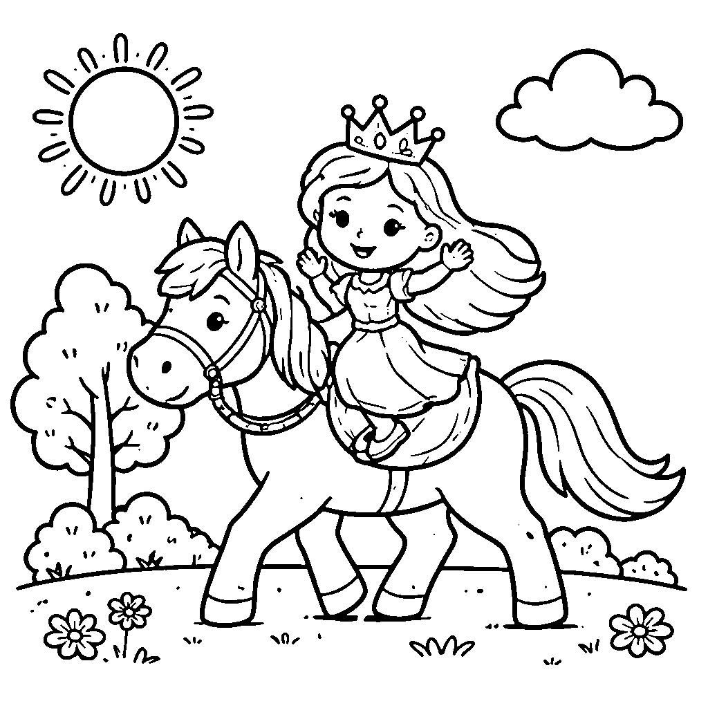 Prinsesse på en hest