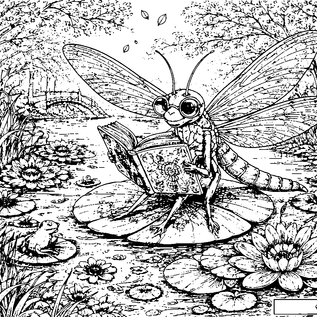 Ein freundlicher Libelle