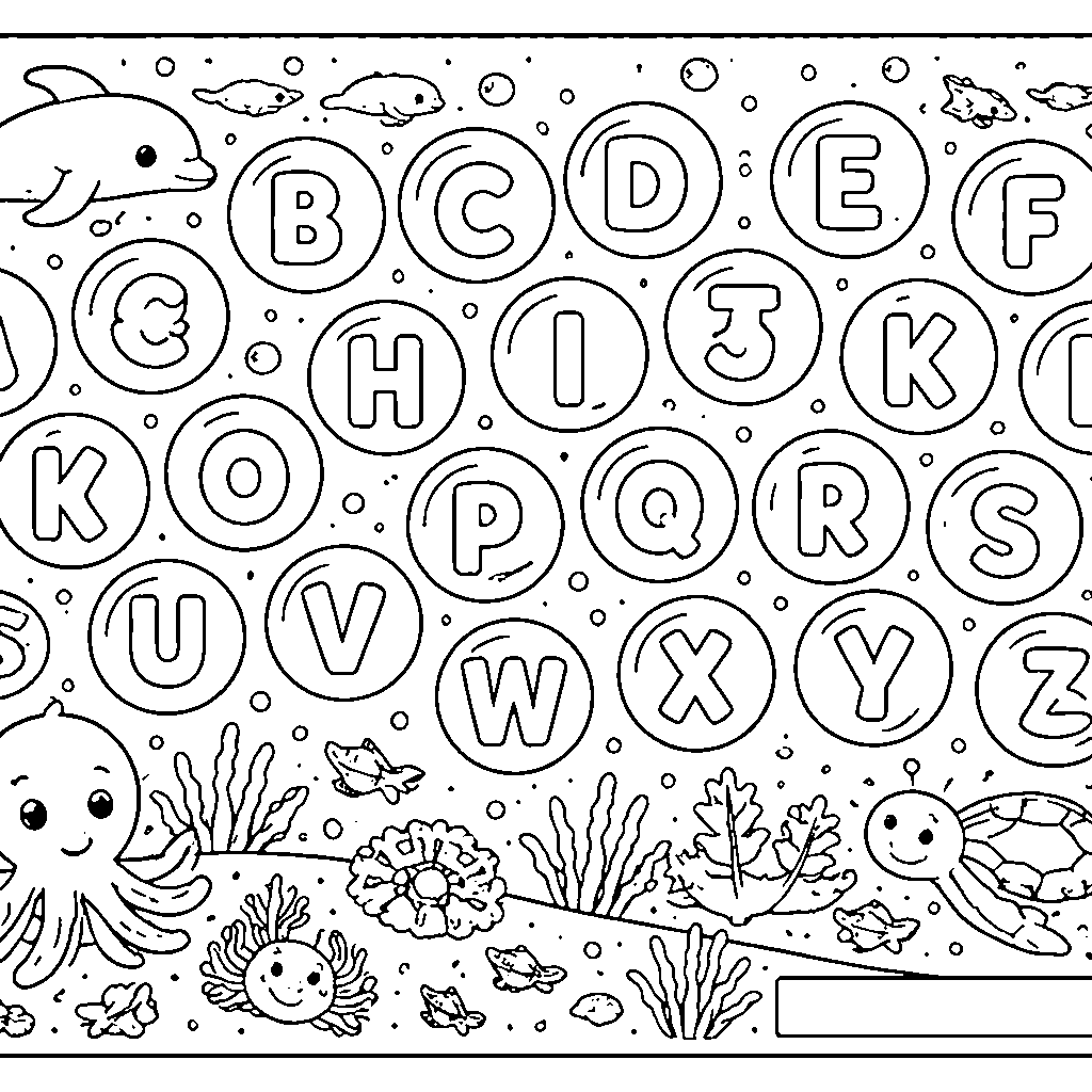 Bouncing Bubble – coloring page printable