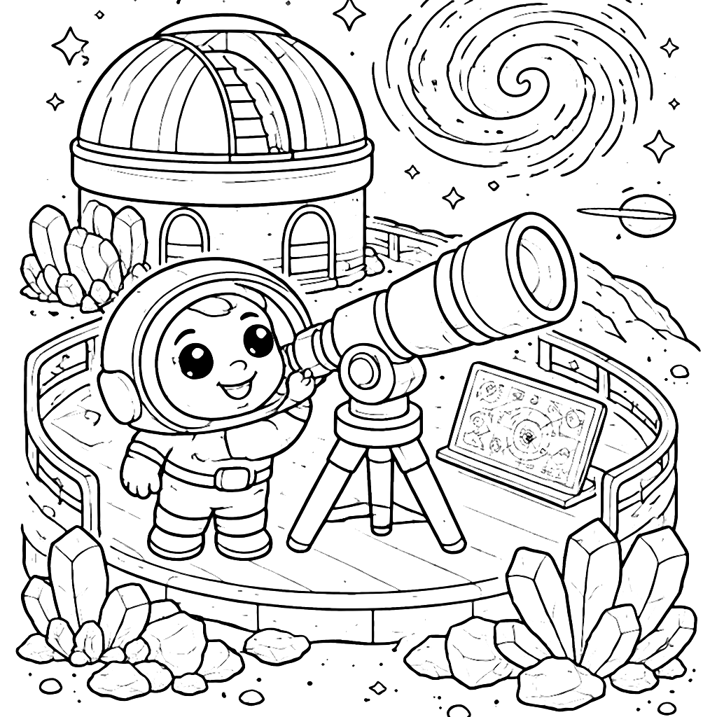 Explore the Wonders of Space with Our Coloring Page – coloring page printable