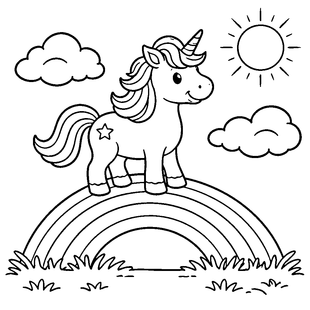 Unicorn on a Rainbow