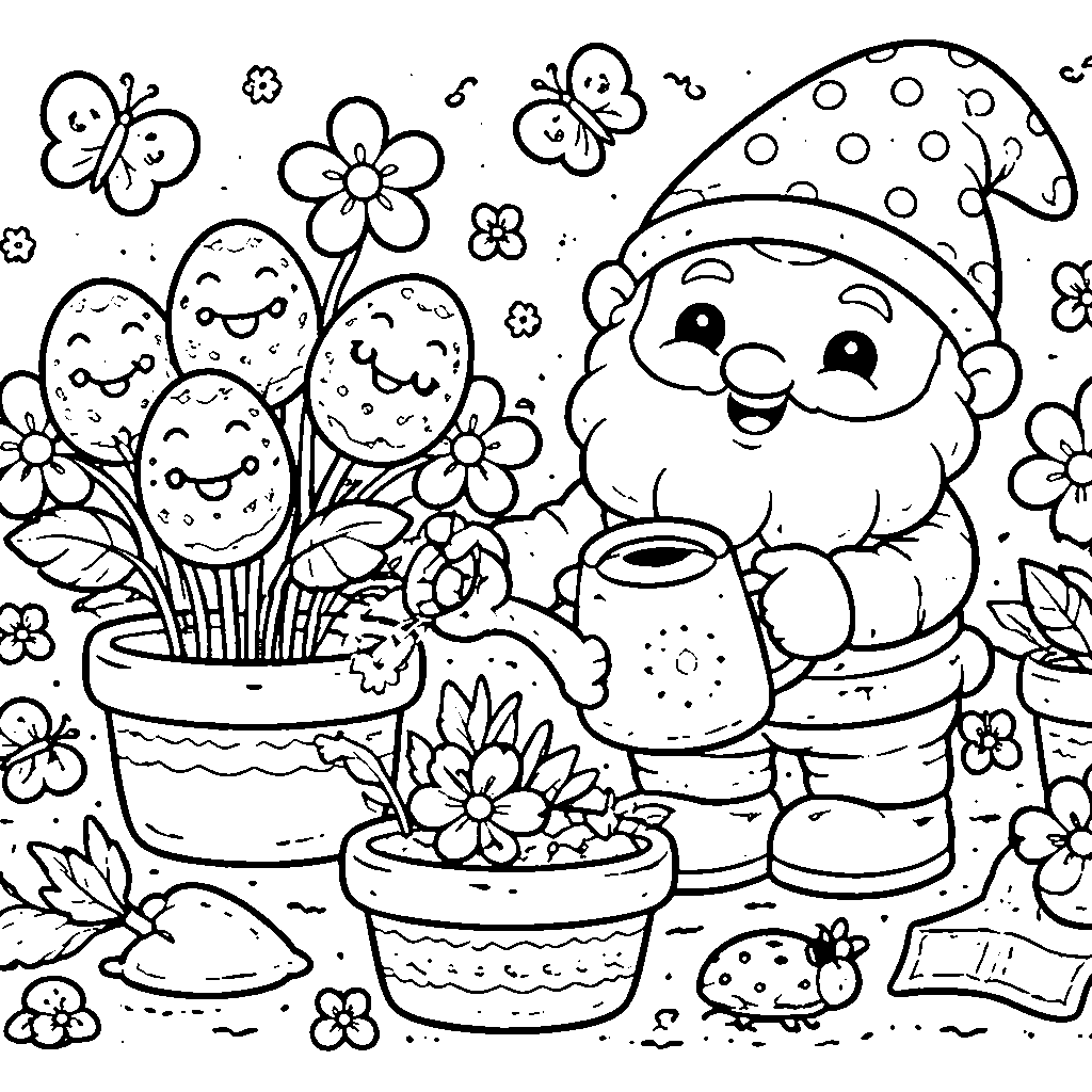 Gnome Mágico del Jardín de Pascua