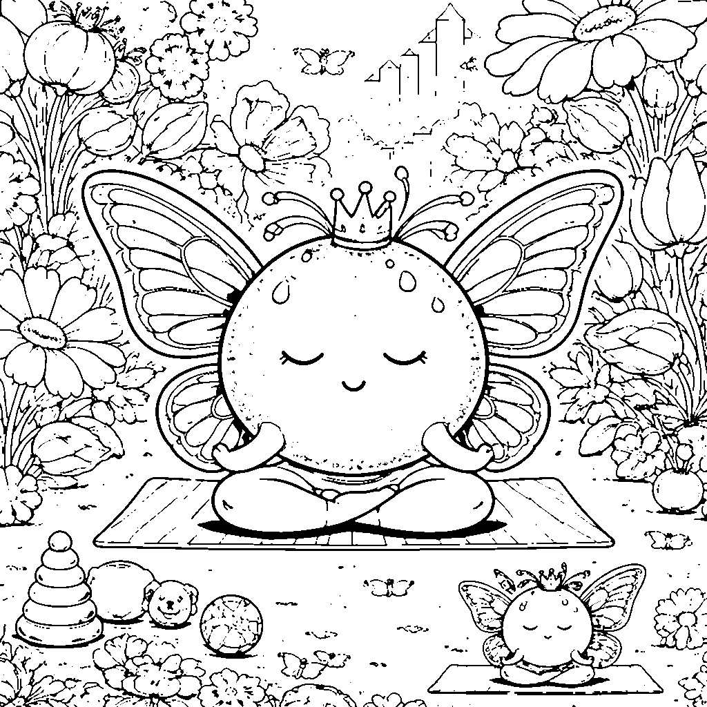 Coloriage d'une Orange Éclatante – coloriage à imprimer