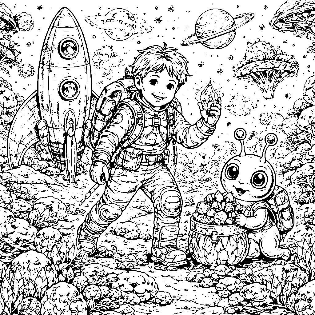 Explorateur Spacial Audacieux