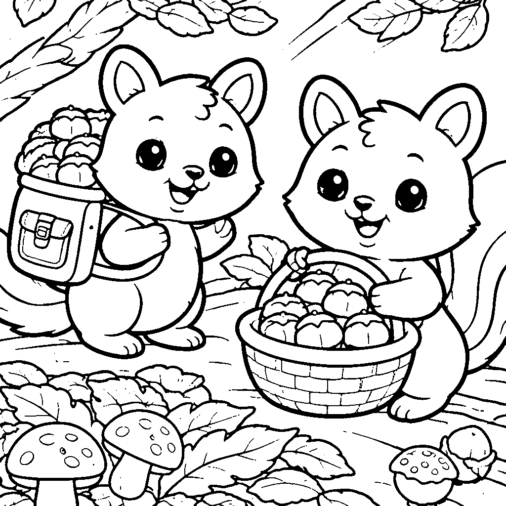 Dua Squirrel Kreatif