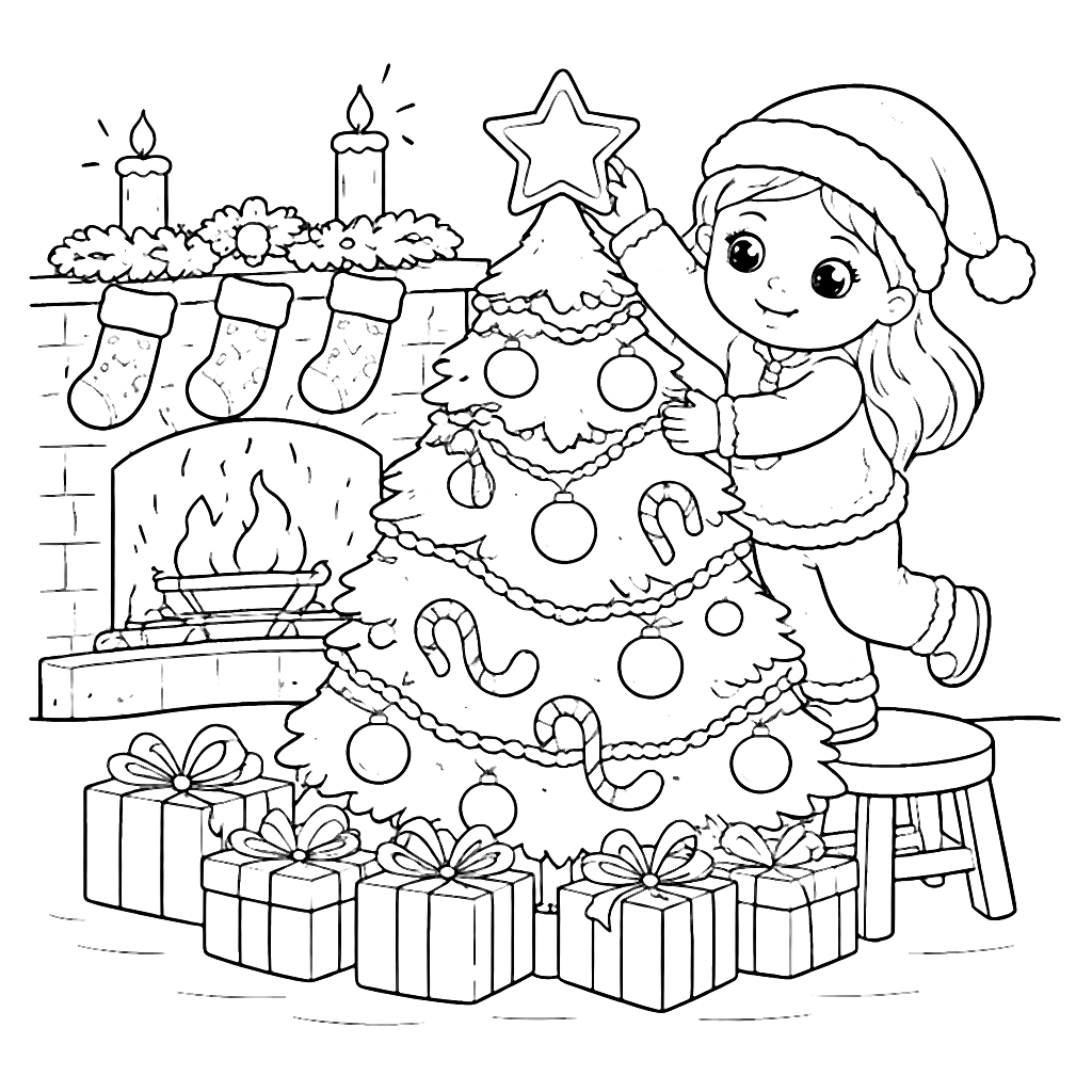 Colora la Magia del Natale con il nostro Disegno – disegno da colorare e stampare