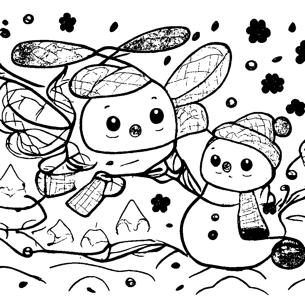 楽しいヘリコプターの塗り絵ページ – 塗り絵 プリント