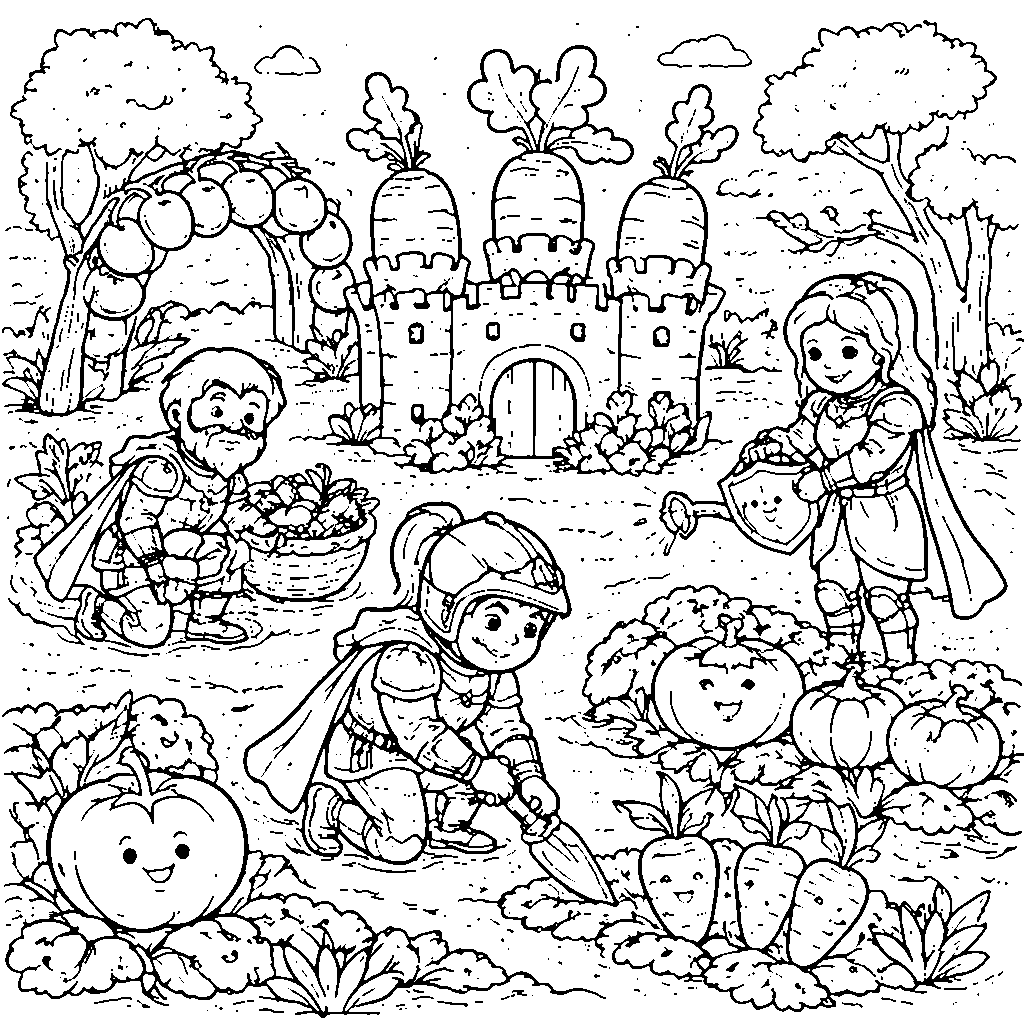 Cavaleiros no Jardim de Legumes