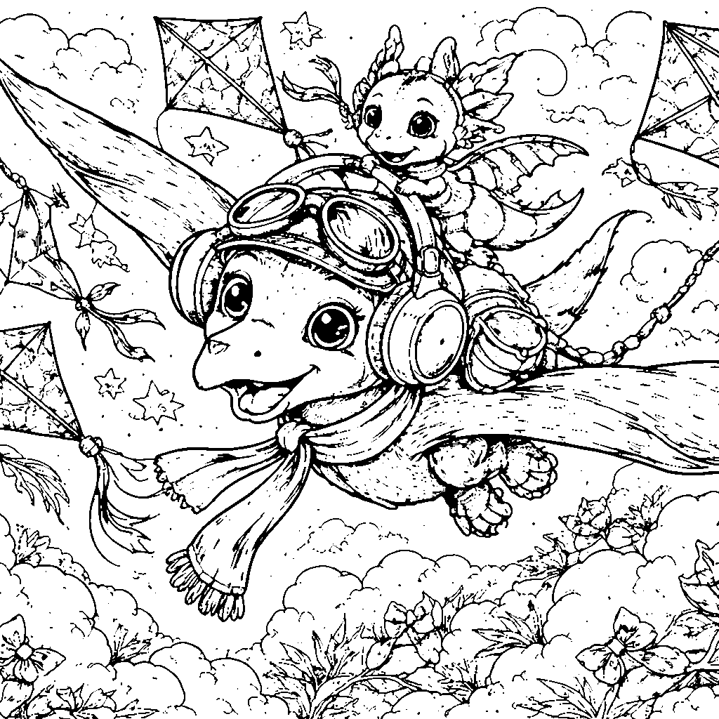 Colorindo o Pterodátilo: Uma Aventura Pré-histórica!