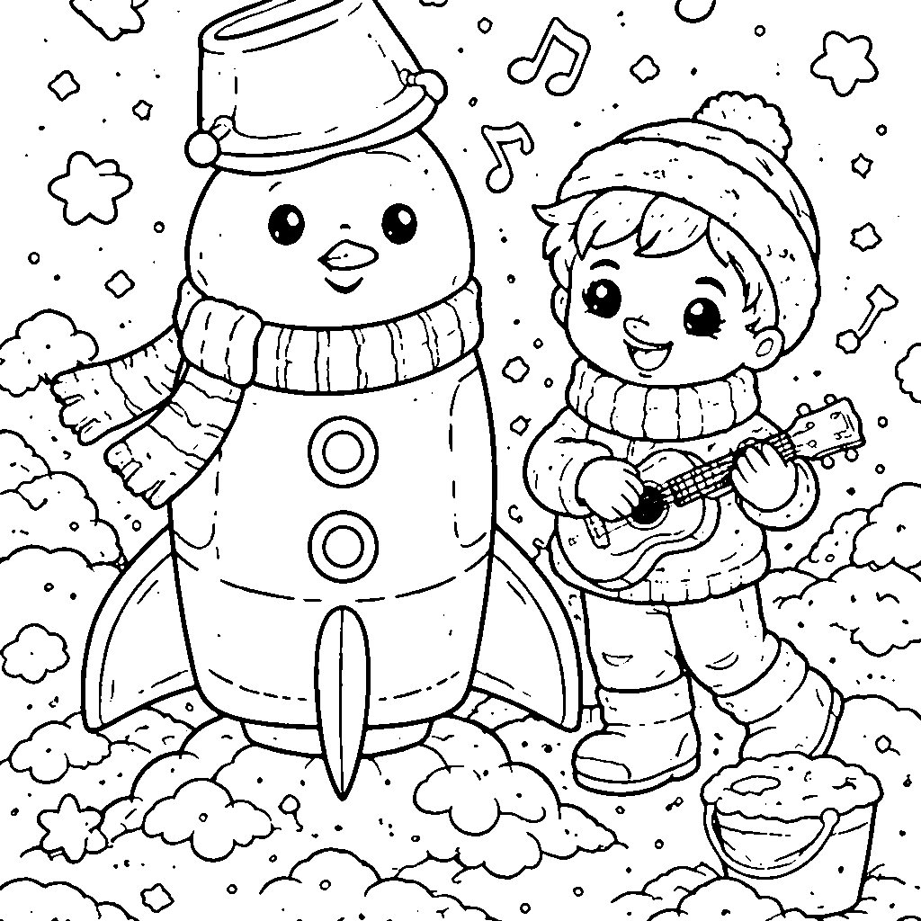 Menino Brincalhão: A Página de Colorir Divertida – desenho para colorir e imprimir