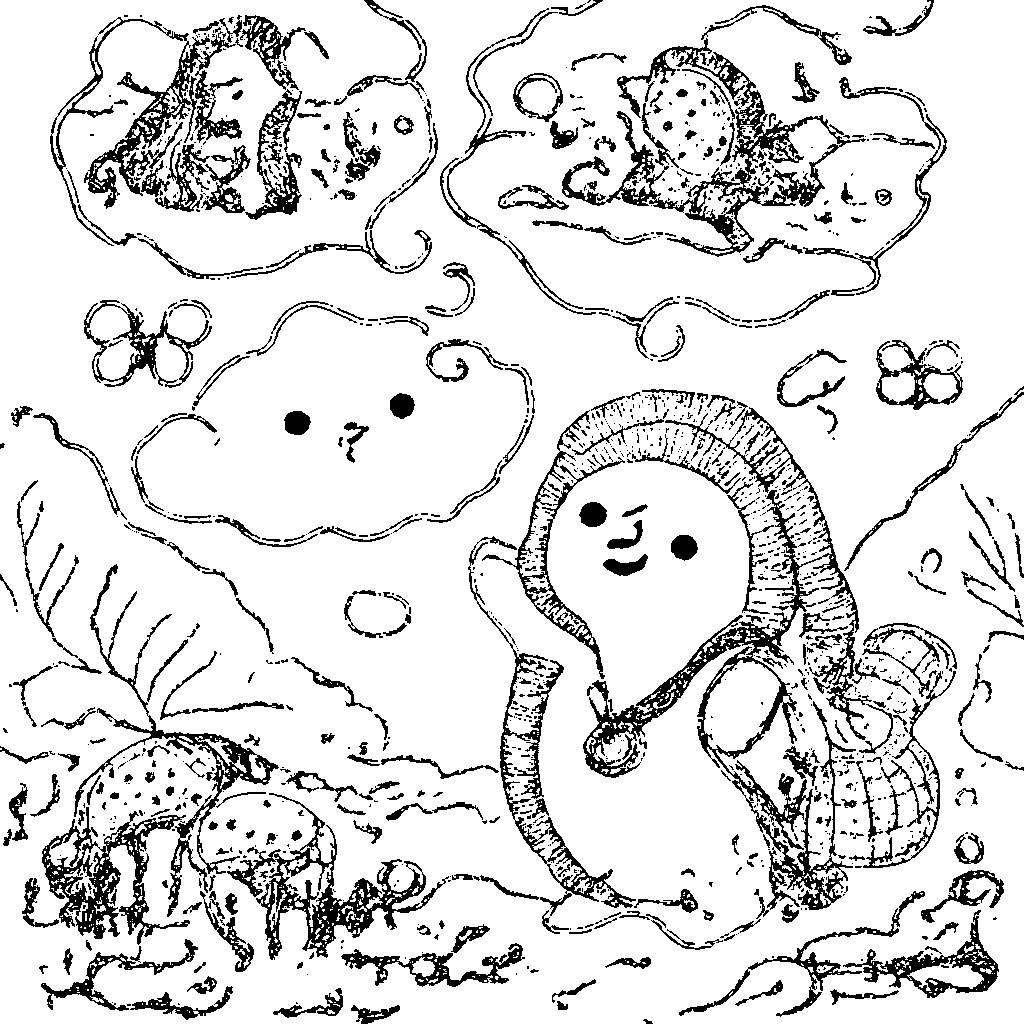 O Porquinho-da-Índia Pensativo: Uma Aventura Colorida – desenho para colorir e imprimir