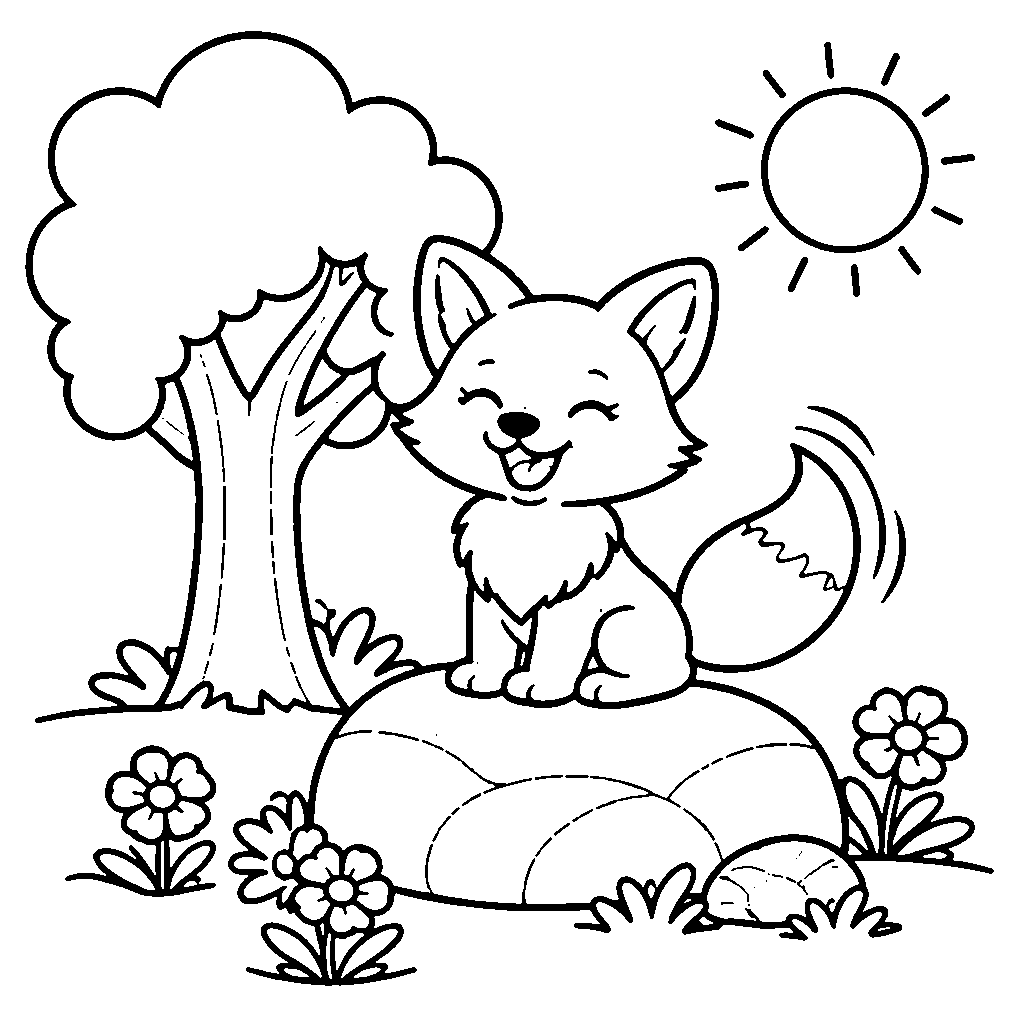 Raposo Alegre na Floresta