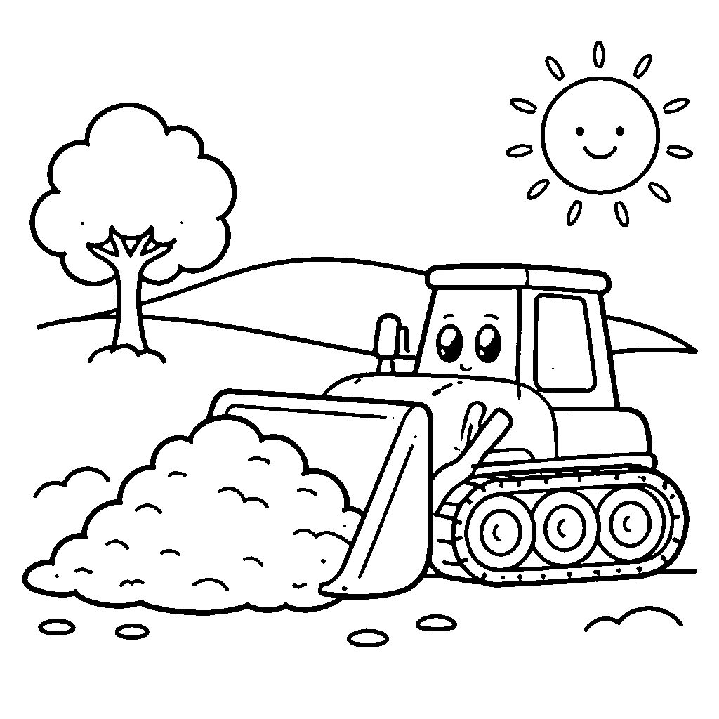 Buldozer în acțiune