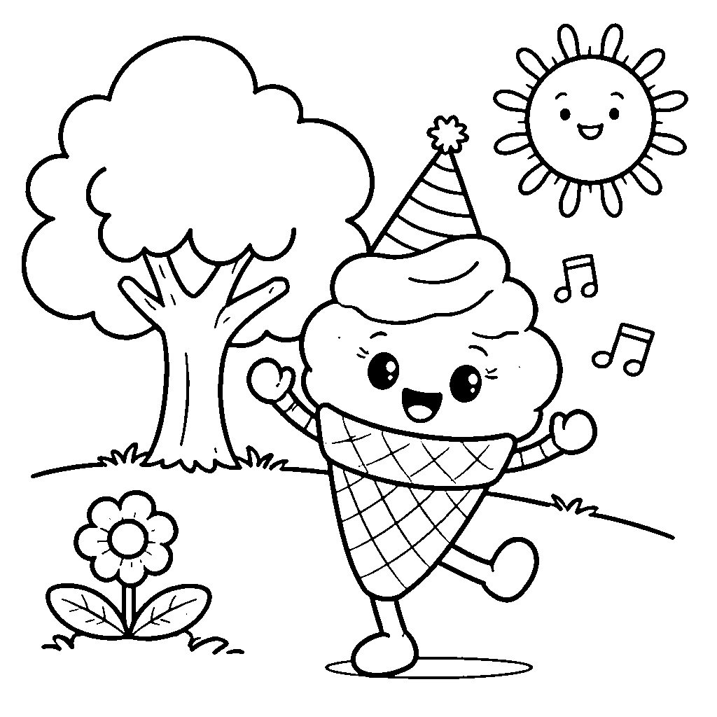 Zmrzlina v šťastnom parku