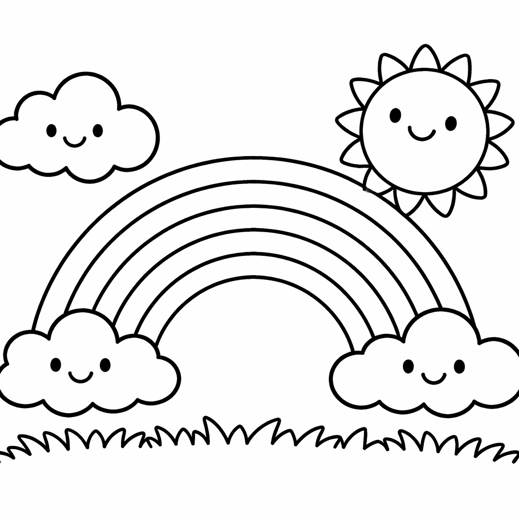 色彩繽紛的彩虹