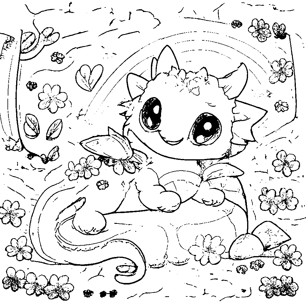 魔法森林中的龍